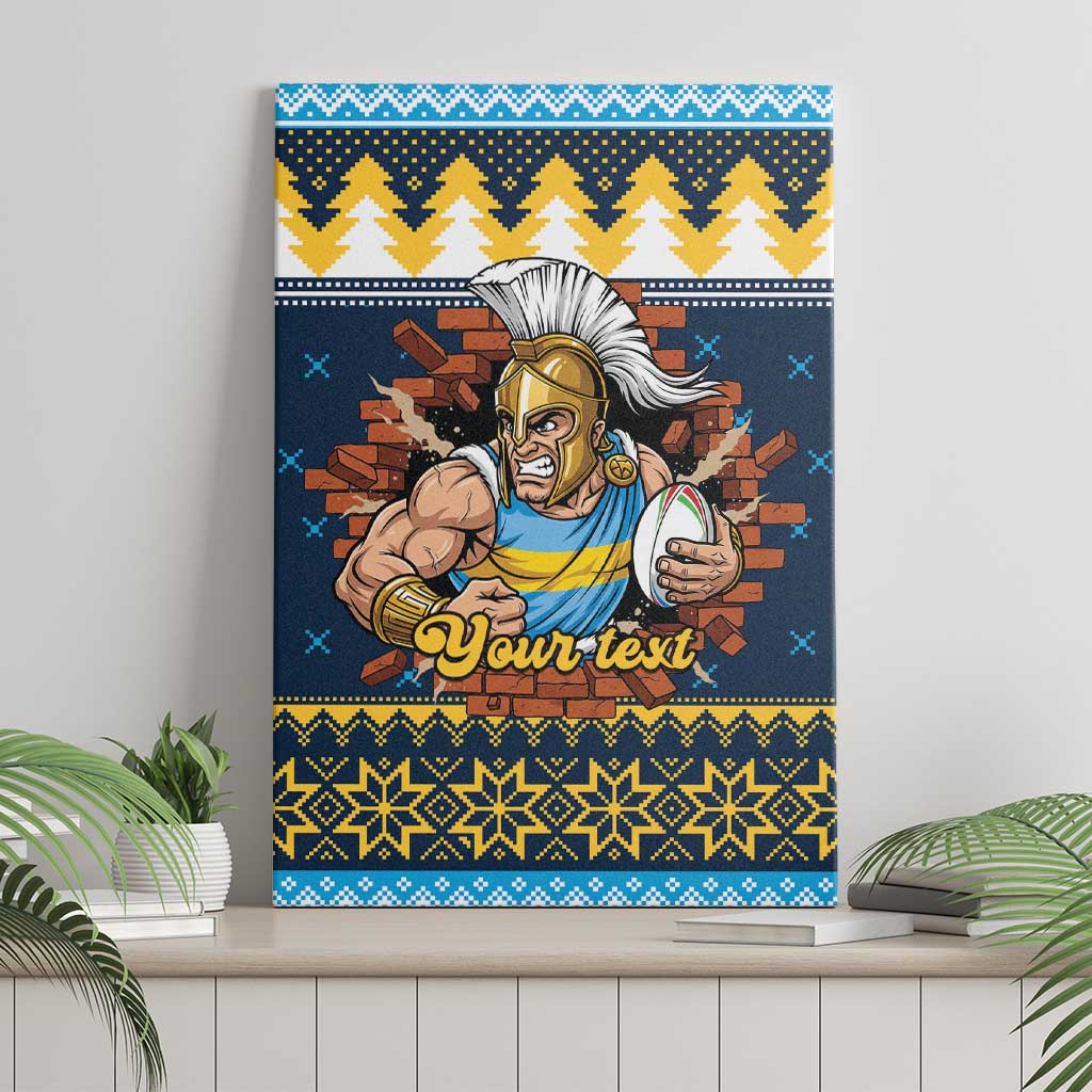 Santa’s Titan Warrior Personalized Canvas Wall Art Christmas Rugby League Spirit - Aussie Hoodie