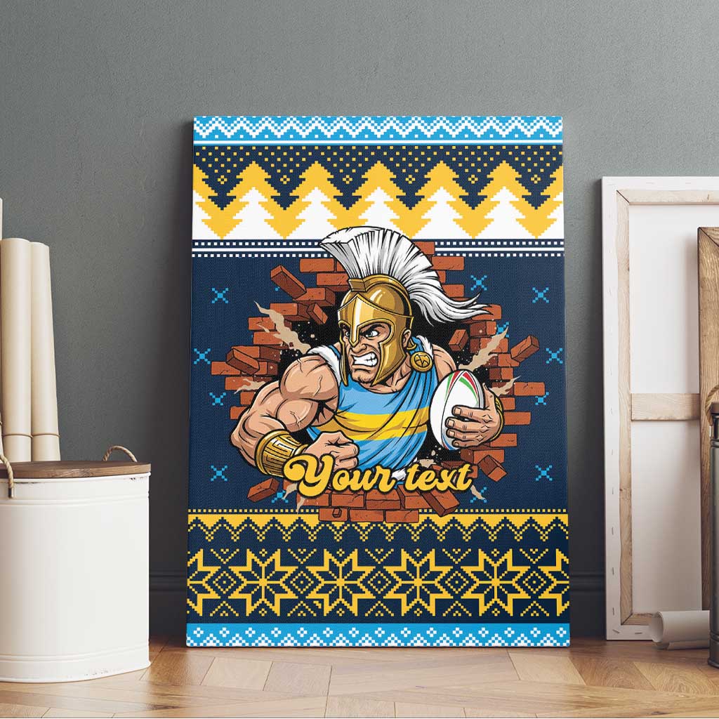 Santa’s Titan Warrior Personalized Canvas Wall Art Christmas Rugby League Spirit - Aussie Hoodie