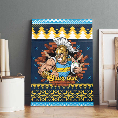 Santa’s Titan Warrior Personalized Canvas Wall Art Christmas Rugby League Spirit - Aussie Hoodie
