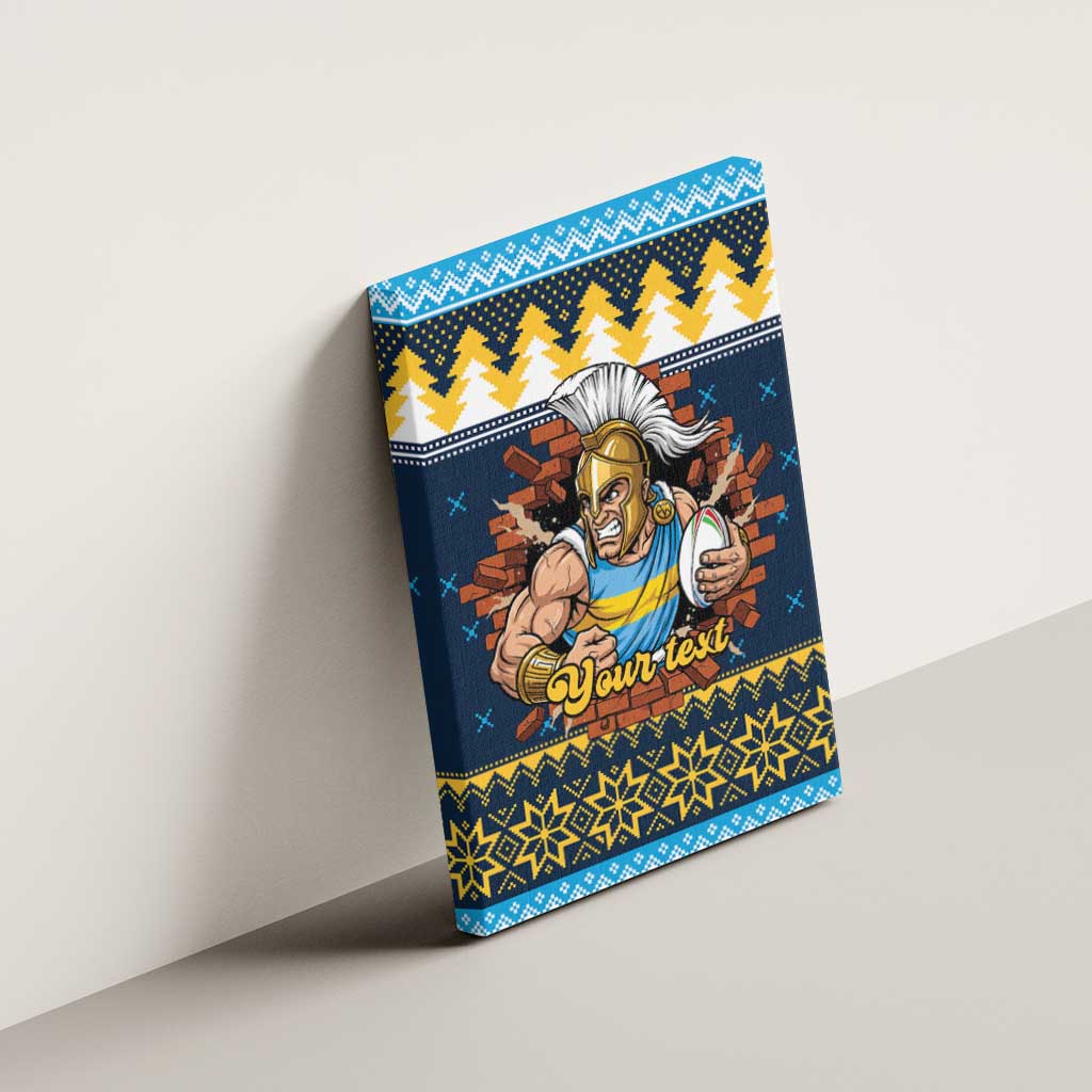 Santa’s Titan Warrior Personalized Canvas Wall Art Christmas Rugby League Spirit - Aussie Hoodie