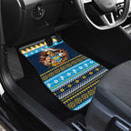 Santa’s Titan Warrior Personalized Car Mats Christmas Rugby League Spirit - Aussie Hoodie