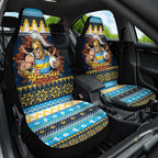 Santa’s Titan Warrior Personalized Car Seat Cover Christmas Rugby League Spirit - Aussie Hoodie