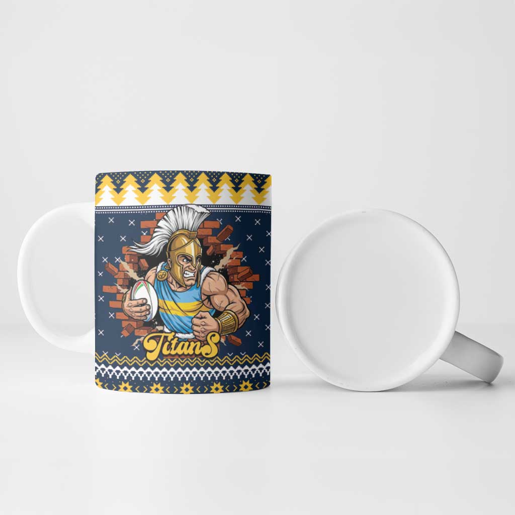 Santa’s Titan Warrior Personalized Ceramic Mug Christmas Rugby League Spirit - Aussie Hoodie