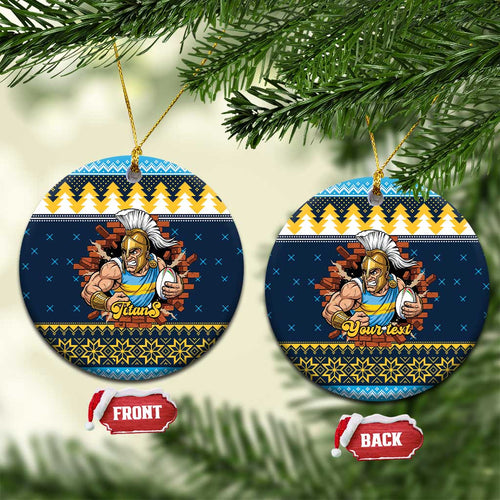 Santa’s Titan Warrior Personalized Ceramic Ornament Christmas Rugby League Spirit - Aussie Hoodie