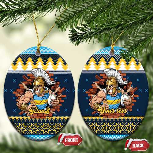 Santa’s Titan Warrior Personalized Ceramic Ornament Christmas Rugby League Spirit - Aussie Hoodie