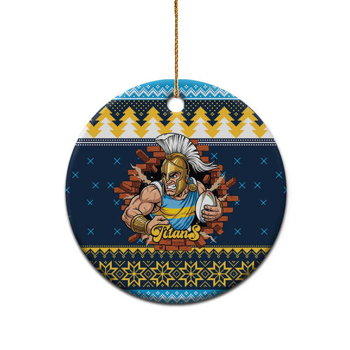 Santa’s Titan Warrior Personalized Ceramic Ornament Christmas Rugby League Spirit - Aussie Hoodie