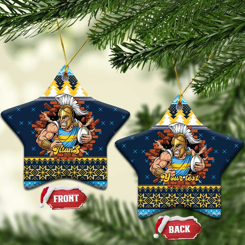 Santa’s Titan Warrior Personalized Ceramic Ornament Christmas Rugby League Spirit - Aussie Hoodie