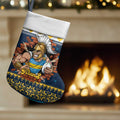 Santa’s Titan Warrior Personalized Christmas Stocking Christmas Rugby League Spirit - Aussie Hoodie