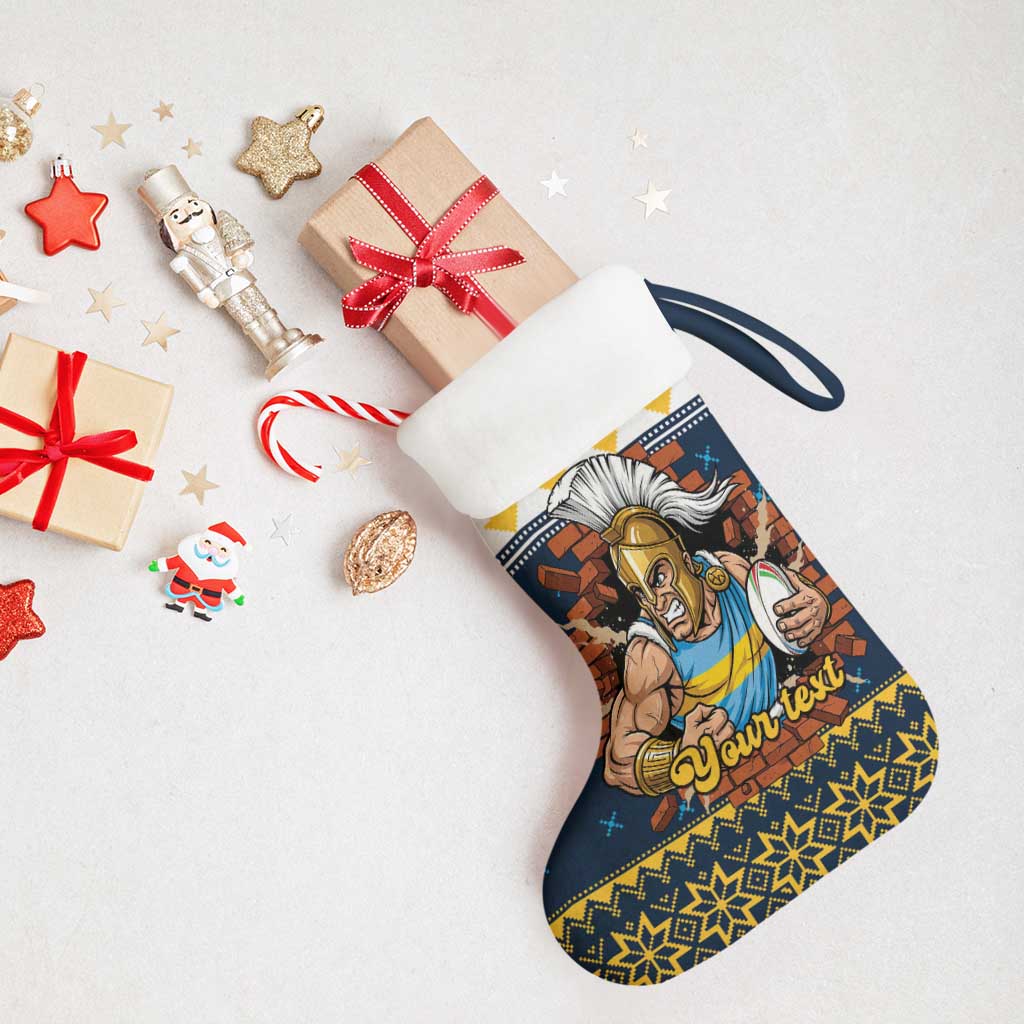 Santa’s Titan Warrior Personalized Christmas Stocking Christmas Rugby League Spirit - Aussie Hoodie