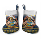 Santa’s Titan Warrior Personalized Christmas Stocking Christmas Rugby League Spirit - Aussie Hoodie
