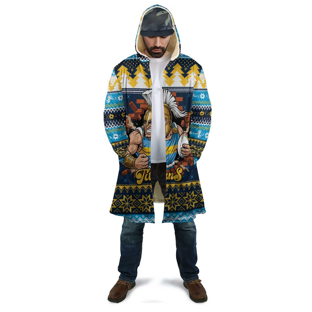 Santa’s Titan Warrior Personalized Cloak Christmas Rugby League Spirit - Aussie Hoodie