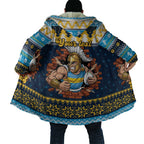 Santa’s Titan Warrior Personalized Cloak Christmas Rugby League Spirit - Aussie Hoodie