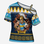 Santa’s Titan Warrior Personalized Cross Shoulder Shirt Christmas Rugby League Spirit - Aussie Hoodie
