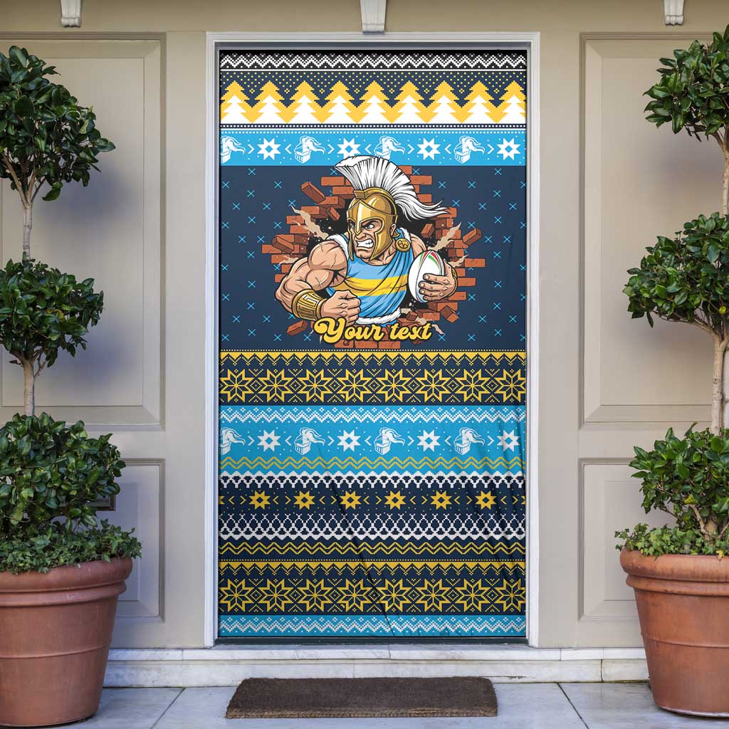 Santa’s Titan Warrior Personalized Door Cover Christmas Rugby League Spirit - Aussie Hoodie