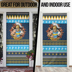 Santa’s Titan Warrior Personalized Door Cover Christmas Rugby League Spirit - Aussie Hoodie