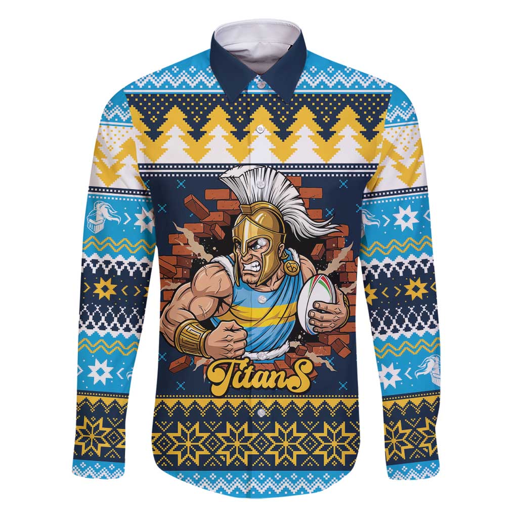 Santa’s Titan Warrior Personalized Family Matching Puletasi and Hawaiian Shirt Christmas Rugby League Spirit - Aussie Hoodie