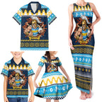 Santa’s Titan Warrior Personalized Family Matching Tank Maxi Dress and Hawaiian Shirt Christmas Rugby League Spirit - Aussie Hoodie