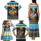 Santa’s Titan Warrior Personalized Family Matching Tank Maxi Dress and Hawaiian Shirt Christmas Rugby League Spirit - Aussie Hoodie