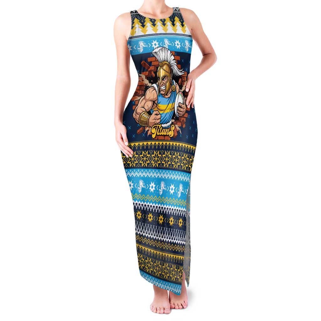 Santa’s Titan Warrior Personalized Family Matching Tank Maxi Dress and Hawaiian Shirt Christmas Rugby League Spirit - Aussie Hoodie