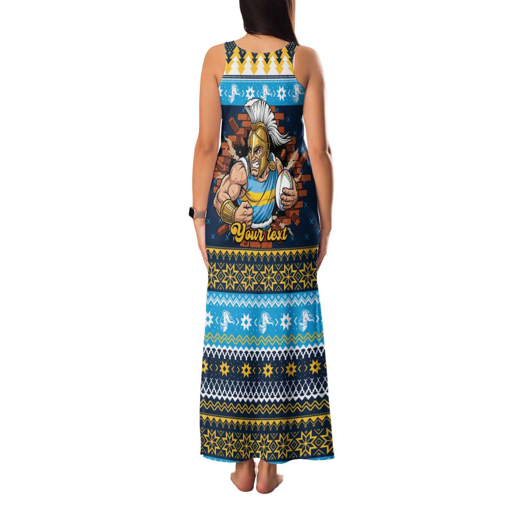 Santa’s Titan Warrior Personalized Family Matching Tank Maxi Dress and Hawaiian Shirt Christmas Rugby League Spirit - Aussie Hoodie