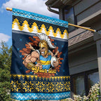 Santa’s Titan Warrior Personalized Garden Flag Christmas Rugby League Spirit - Aussie Hoodie