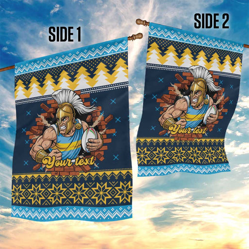 Santa’s Titan Warrior Personalized Garden Flag Christmas Rugby League Spirit - Aussie Hoodie