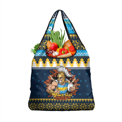 Santa’s Titan Warrior Personalized Grocery Bag Christmas Rugby League Spirit - Aussie Hoodie