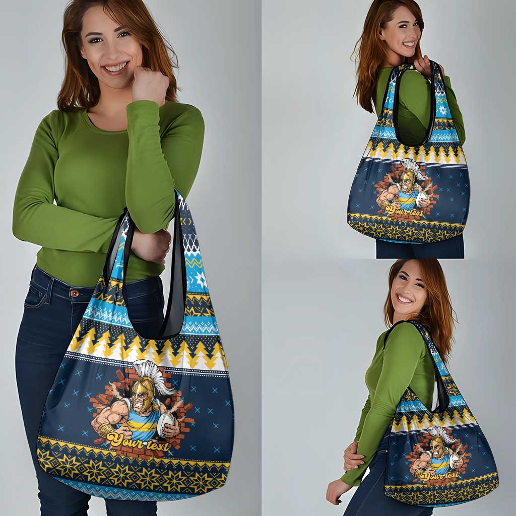 Santa’s Titan Warrior Personalized Grocery Bag Christmas Rugby League Spirit - Aussie Hoodie