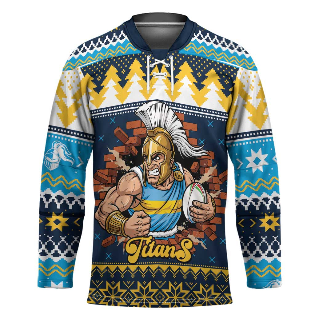 Santa���s Titan Warrior Personalized Hockey Jersey Christmas Rugby League Spirit - Aussie Hoodie