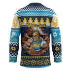 Santa���s Titan Warrior Personalized Hockey Jersey Christmas Rugby League Spirit - Aussie Hoodie