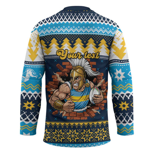 Santa���s Titan Warrior Personalized Hockey Jersey Christmas Rugby League Spirit - Aussie Hoodie