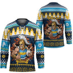 Santa���s Titan Warrior Personalized Hockey Jersey Christmas Rugby League Spirit - Aussie Hoodie