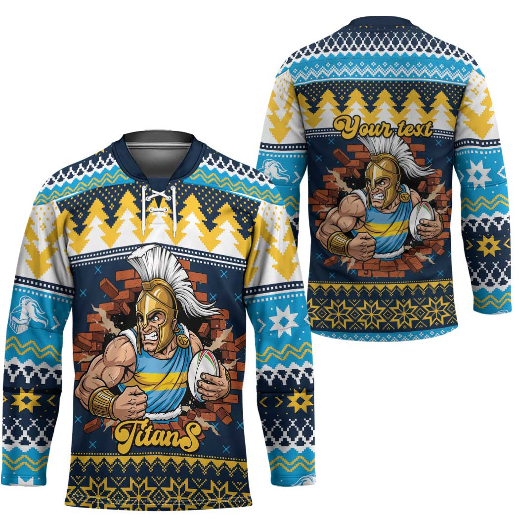 Santa���s Titan Warrior Personalized Hockey Jersey Christmas Rugby League Spirit - Aussie Hoodie