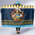 Santa’s Titan Warrior Personalized Hooded Blanket Christmas Rugby League Spirit - Aussie Hoodie