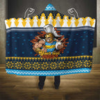 Santa’s Titan Warrior Personalized Hooded Blanket Christmas Rugby League Spirit - Aussie Hoodie