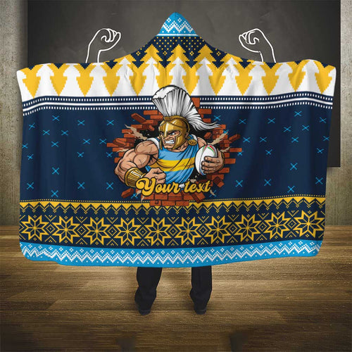 Santa’s Titan Warrior Personalized Hooded Blanket Christmas Rugby League Spirit - Aussie Hoodie