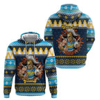 Santa’s Titan Warrior Personalized Hoodie Christmas Rugby League Spirit - Aussie Hoodie
