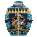 Santa’s Titan Warrior Personalized Hoodie Christmas Rugby League Spirit - Aussie Hoodie