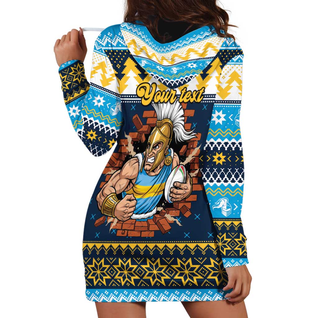 Santa’s Titan Warrior Personalized Hoodie Dress Christmas Rugby League Spirit - Aussie Hoodie