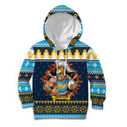 Santa’s Titan Warrior Personalized Kid Hoodie Christmas Rugby League Spirit - Aussie Hoodie