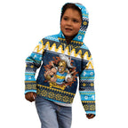 Santa’s Titan Warrior Personalized Kid Hoodie Christmas Rugby League Spirit - Aussie Hoodie