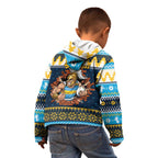 Santa’s Titan Warrior Personalized Kid Hoodie Christmas Rugby League Spirit - Aussie Hoodie