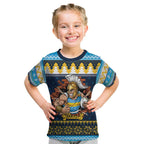 Santa’s Titan Warrior Personalized Kid T Shirt Christmas Rugby League Spirit - Aussie Hoodie