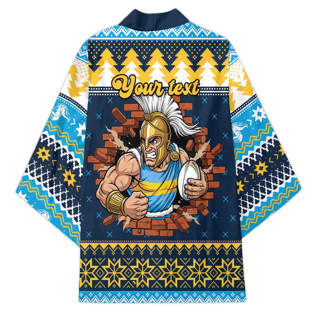 Santa’s Titan Warrior Personalized Kimono Christmas Rugby League Spirit - Aussie Hoodie