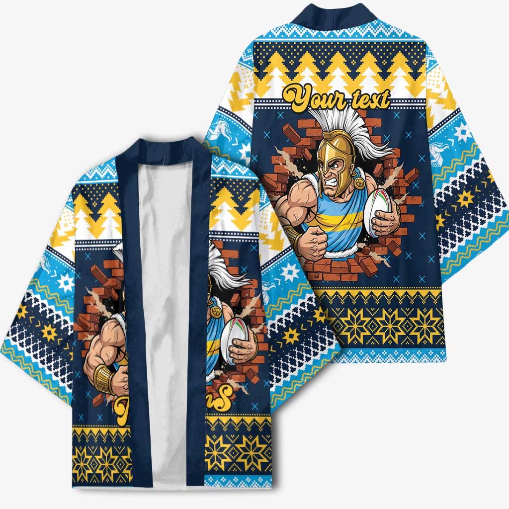 Santa’s Titan Warrior Personalized Kimono Christmas Rugby League Spirit - Aussie Hoodie