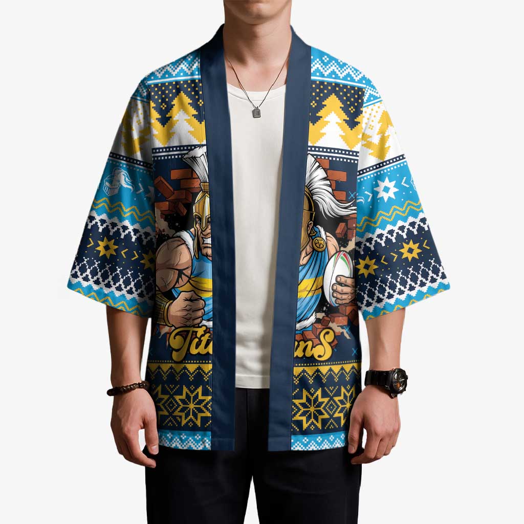 Santa’s Titan Warrior Personalized Kimono Christmas Rugby League Spirit - Aussie Hoodie
