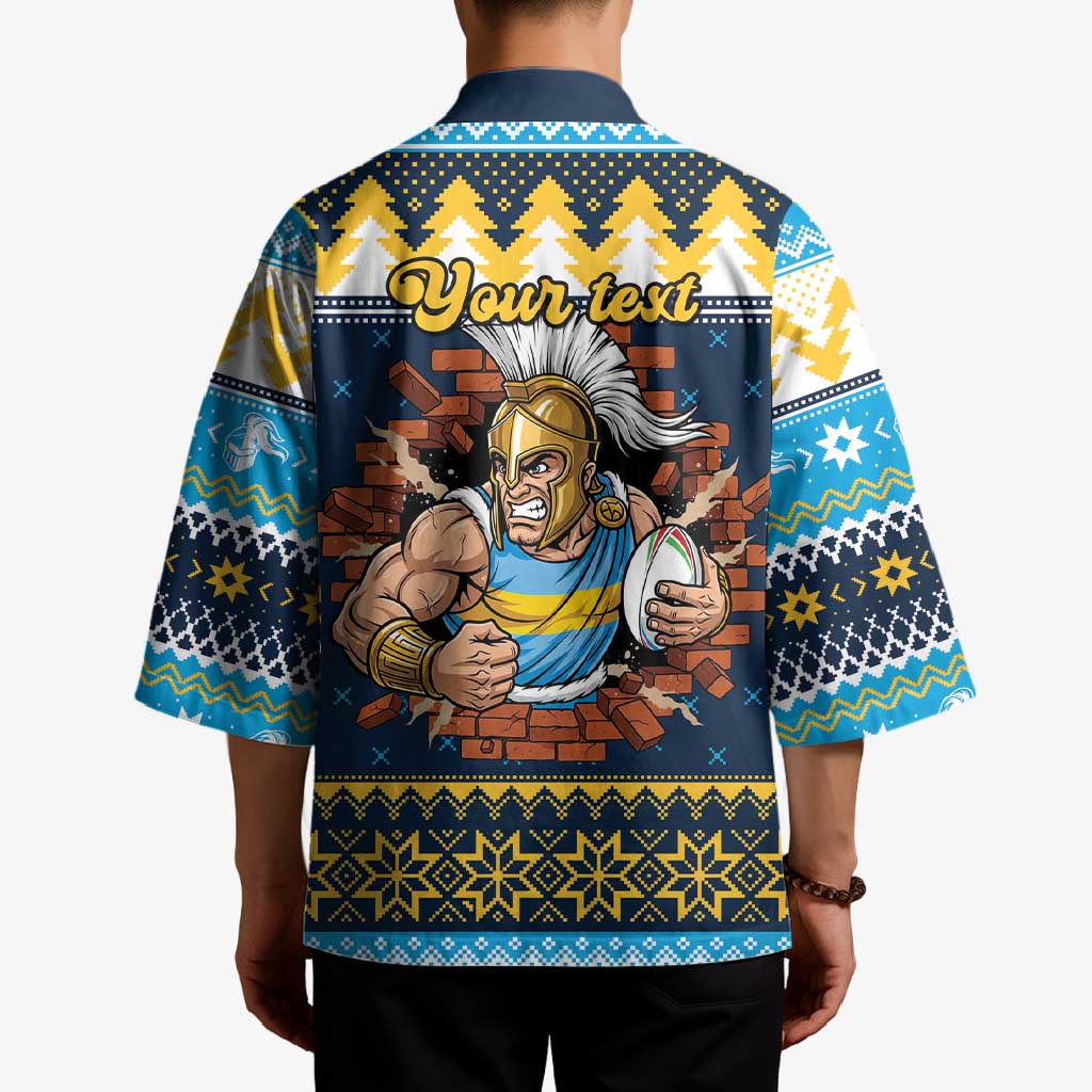 Santa’s Titan Warrior Personalized Kimono Christmas Rugby League Spirit - Aussie Hoodie