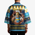 Santa’s Titan Warrior Personalized Kimono Christmas Rugby League Spirit - Aussie Hoodie