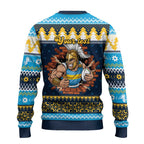 Santa’s Titan Warrior Personalized Ugly Christmas Sweater Christmas Rugby League Spirit - Aussie Hoodie