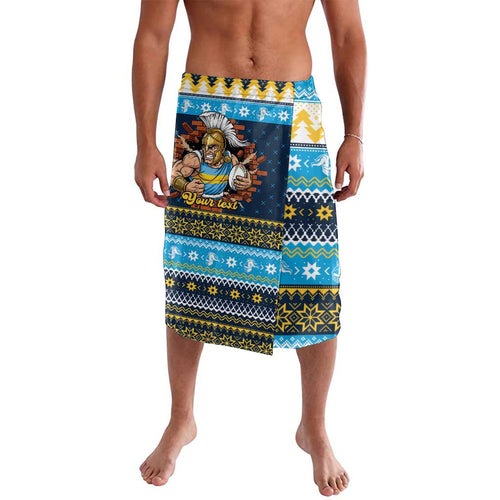 Santa’s Titan Warrior Personalized Lavalava Christmas Rugby League Spirit - Aussie Hoodie